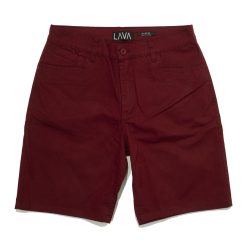 Bermuda chino regular relajada elastizada bordo