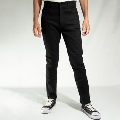 Jean 6,0 oz skinny ajustado elastizado negro