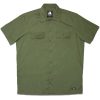 Camisa de trabajo manga corta verde militar