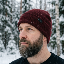 Alternative view of Gorro de lana punto ingles bordo