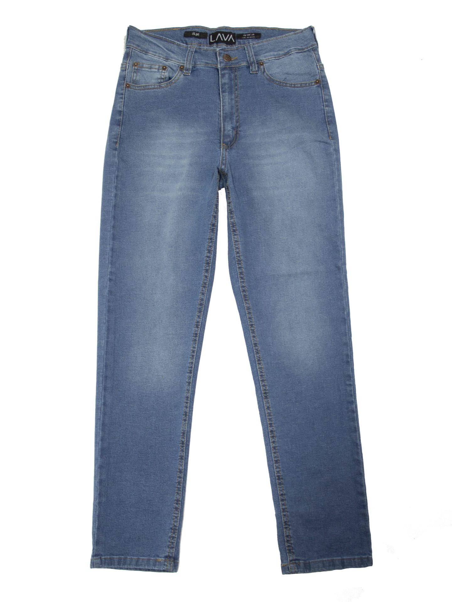 Jean 8,7 oz slim relajado elastizado azul claro - Imagen 7