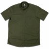 Camisa basica verde mililar