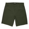 Bermuda chino regular relajada elastizada verde militar