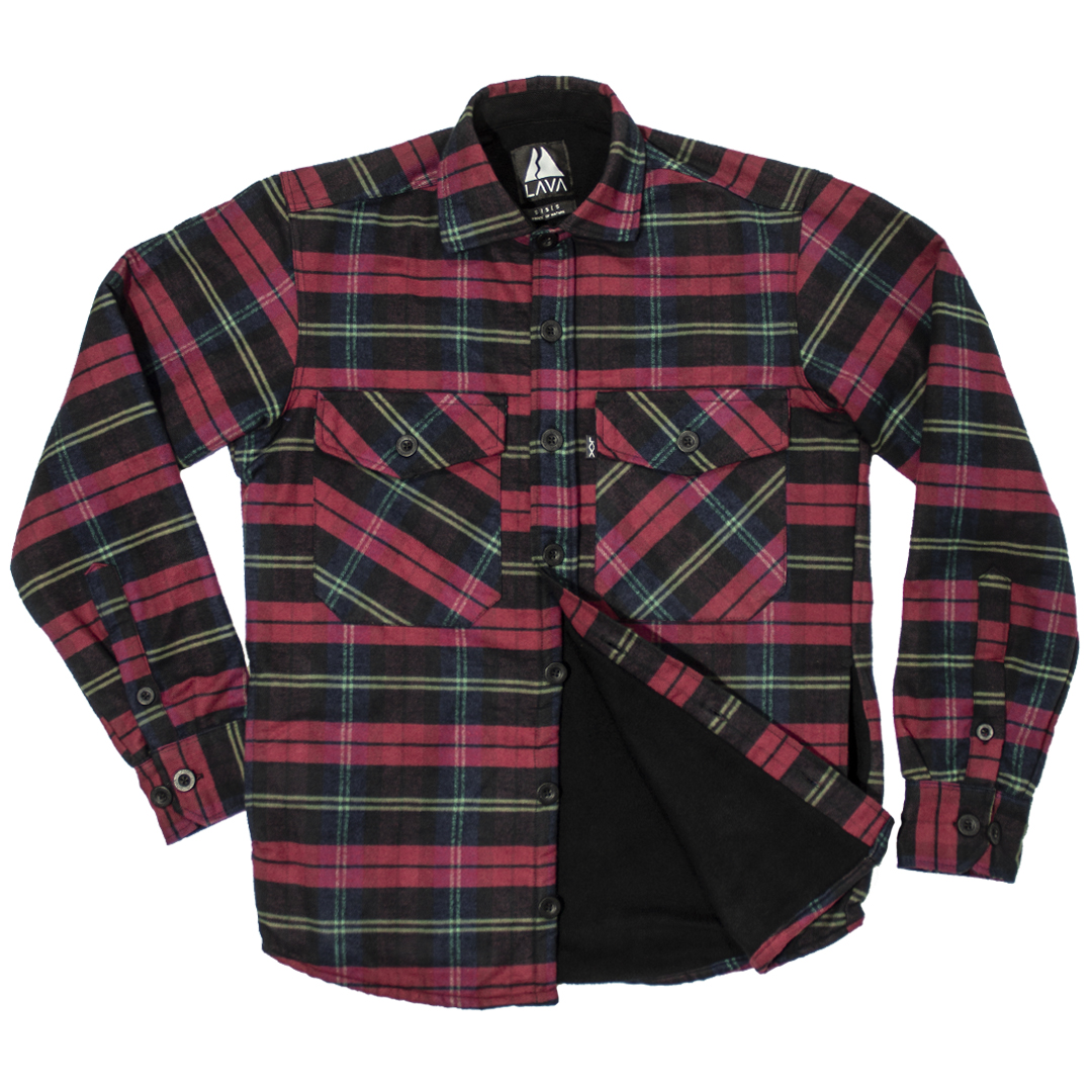 Camisaco con micropolar oversize mujer mult y negro