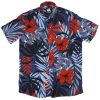 Camisa hawaiana amazonas azul