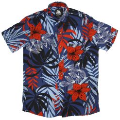 Camisa hawaiana amazonas azul