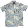 Camisa hawaiana caribe celeste
