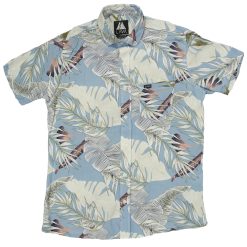 Camisa hawaiana caribe celeste
