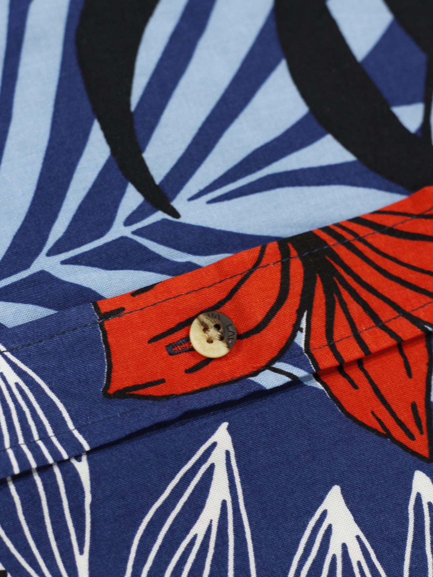 Camisa hawaiana amazonas azul - Imagen 7