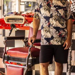 Alternative view of Camisa hawaiana caribe azul