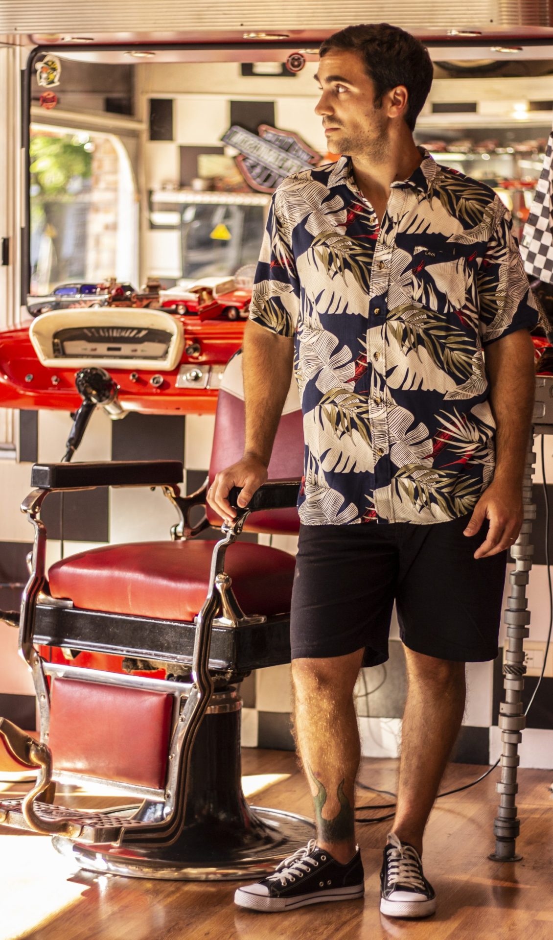 Camisa hawaiana caribe azul - Imagen 2