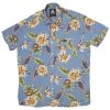 Camisa hawaiana mujer order celeste