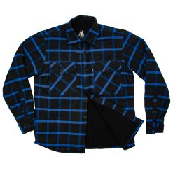Camisaco con micropolar alpes azul y negro