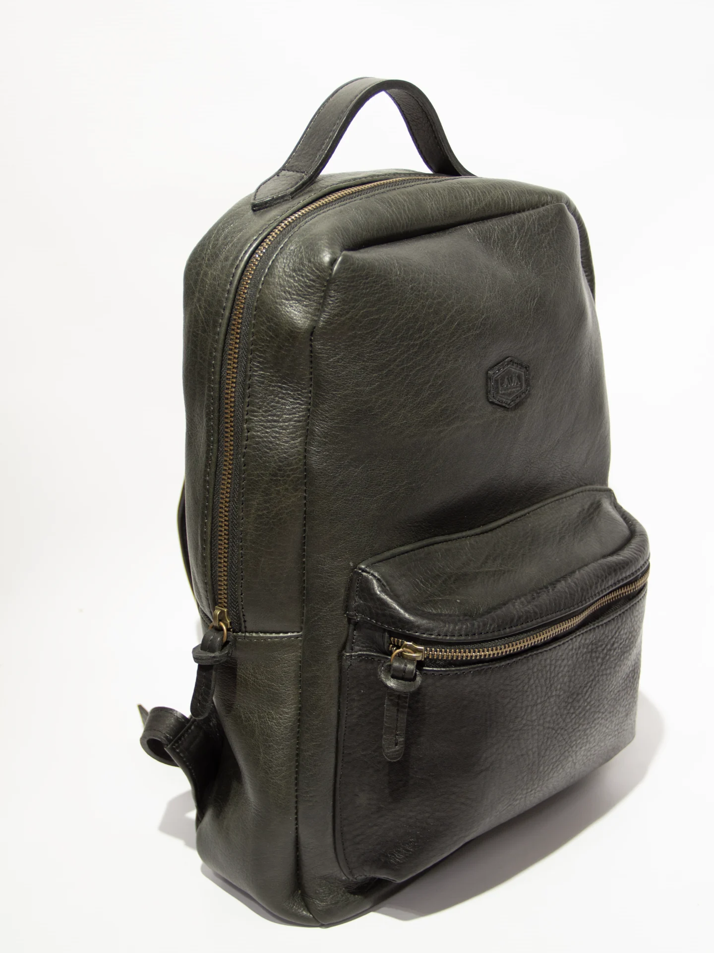 Mochila davidson negra de cuero vacuno resistente - Imagen 9