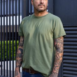 Alternative view of Remera basica manga corta verde militar