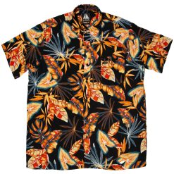 Camisa hawaiana hawaii negra
