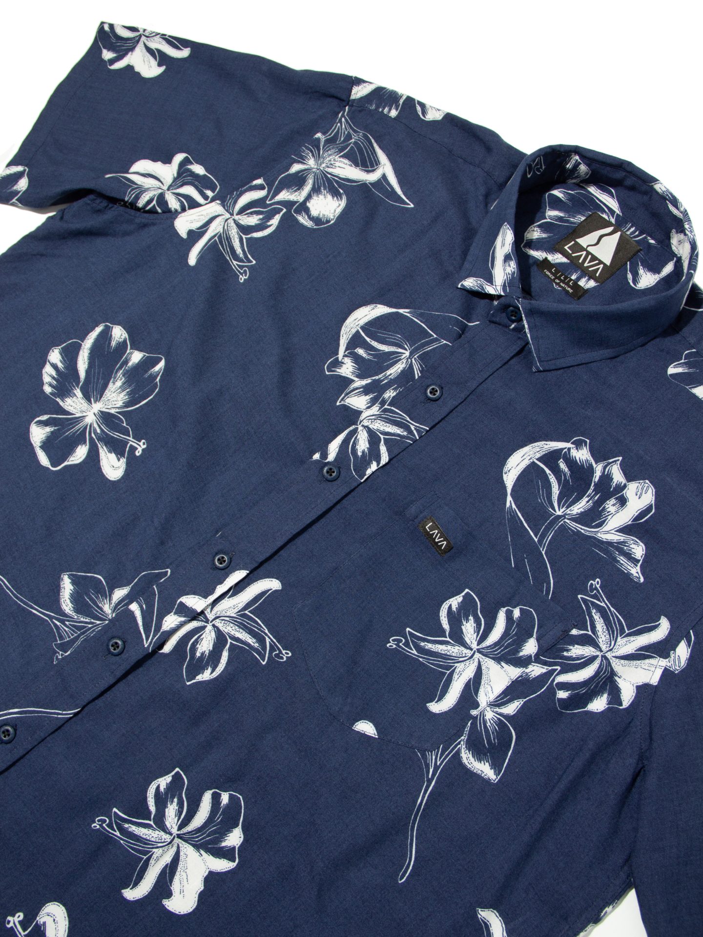 Camisa hawaiana mujer pacifico azul - Imagen 4