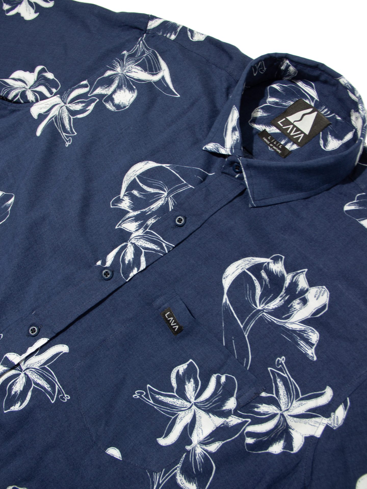 Camisa hawaiana mujer pacifico azul - Imagen 5