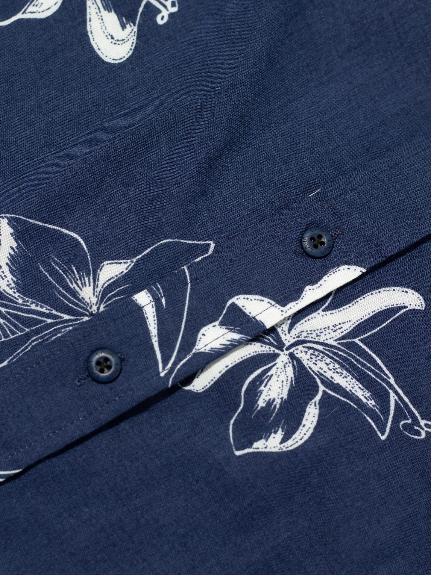 Camisa hawaiana mujer pacifico azul - Imagen 8