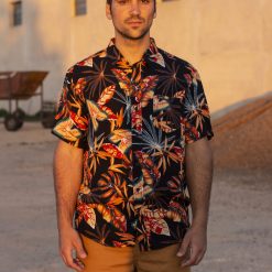 Alternative view of Camisa hawaiana hawaii negra