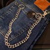 Cadena llavero billetera pantalon mosqueton pinza completo