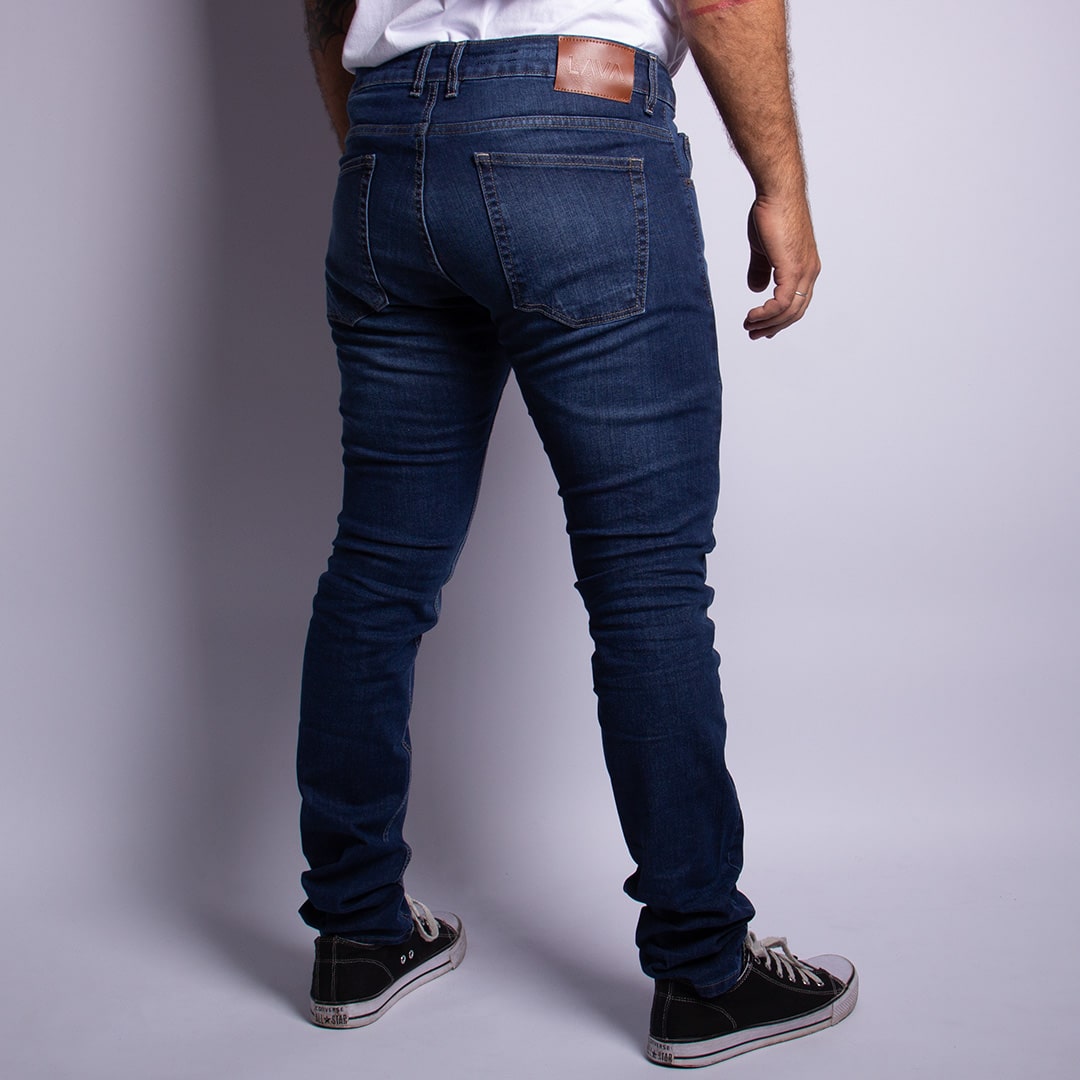 Jean 8,8 oz slim relajado elastizado azul - Imagen 2