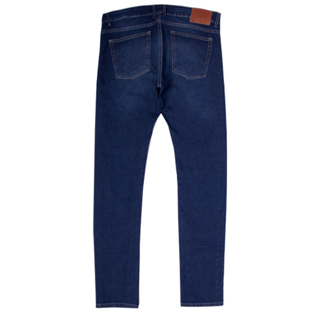 Jean 8,8 oz slim relajado elastizado azul - Imagen 4