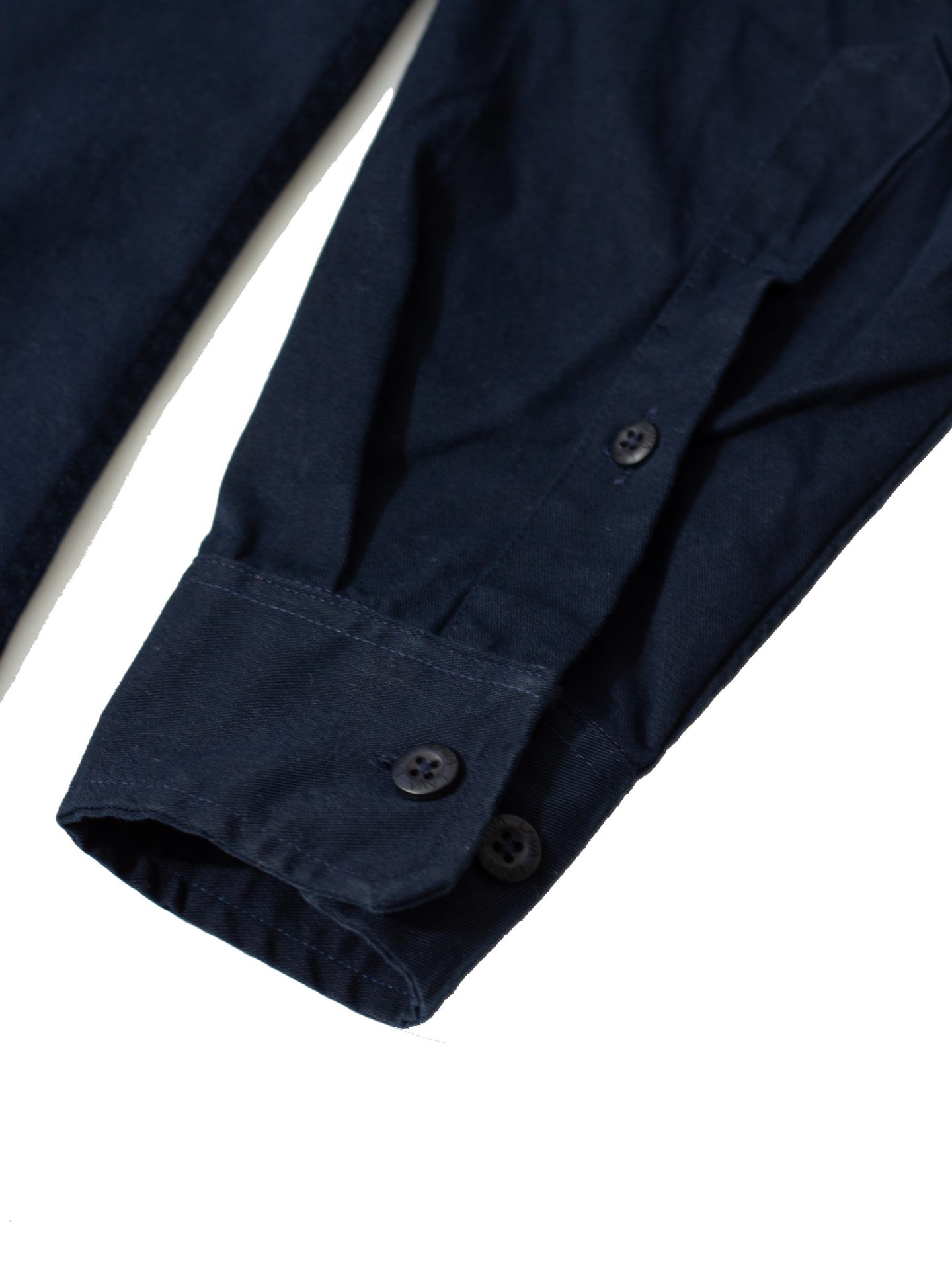 Camisa de gabardina work manga larga mujer azul oscuro - Imagen 7
