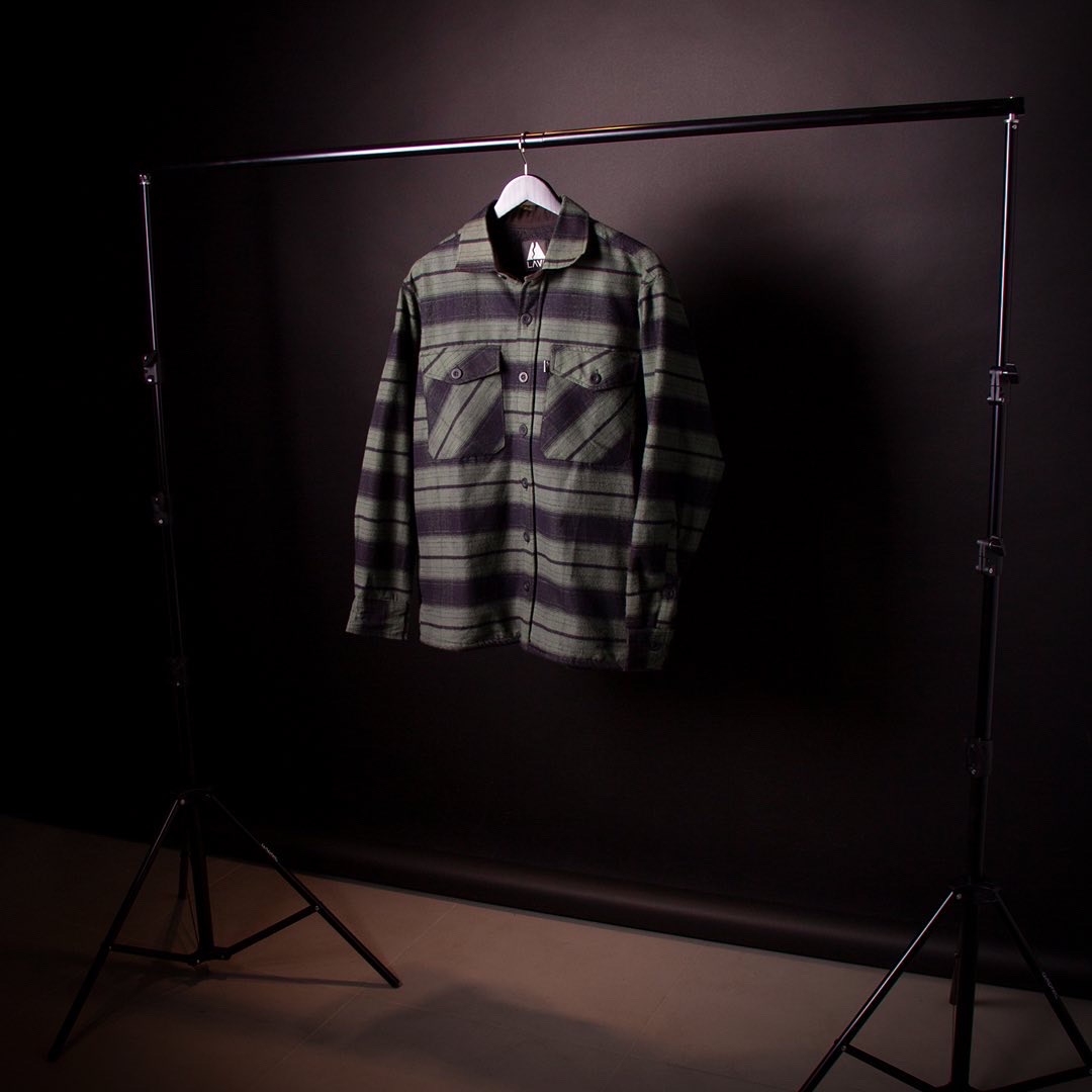 Camisaco con micropolar alpes negro y verde - Imagen 9