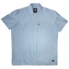 Camisa de trabajo oxford manga corta celeste