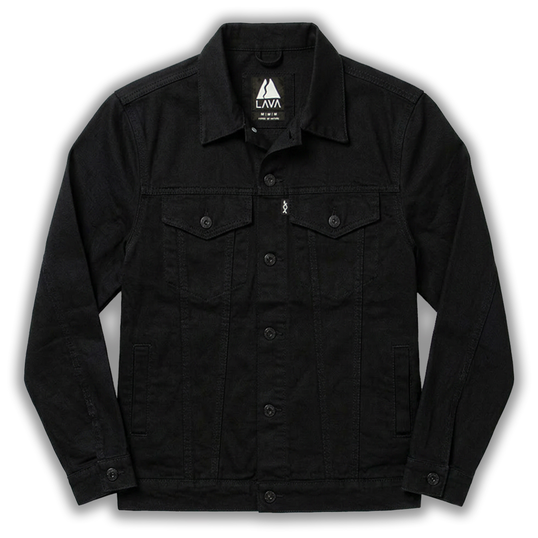 Campera de jean oversize negro
