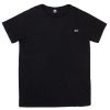 Remera basica con bolsillo work manga corta negra