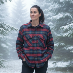 Alternative view of Camisaco con micropolar oversize mujer mult y negro